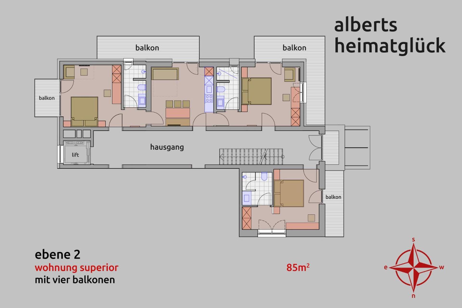 Alberts Heimatglueck Aparthotel Наудерс Екстериор снимка